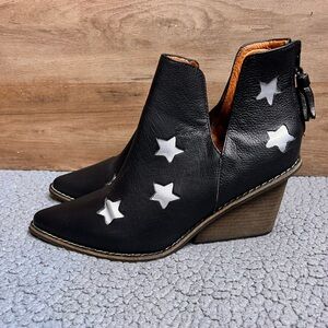 Silvia Cobos Shoot For The Moon Boots Womens Size 8 With Stars Blue